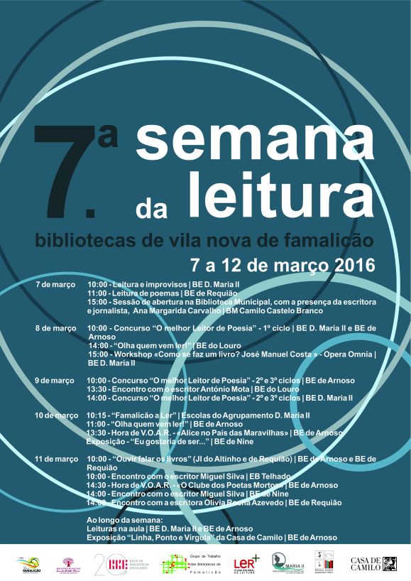 cartaz Semana Leitura Agrupamento 2016